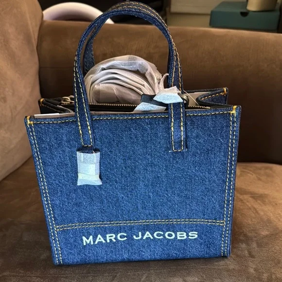 Marc Jacobs Indigo Denim Tote - Picture 1 of 8